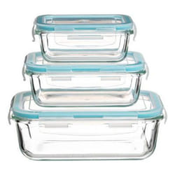Lot de 3 Boîtes de Conservation Clipeat 19cm Bleu