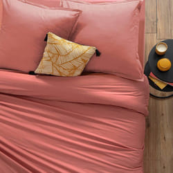 Atmosphera - Housse de couette Carina en coton rose blush 140x200cm créateur d'intérieur