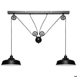 Suspension Métal Ezio Noir H 60 cm - Atmosphera