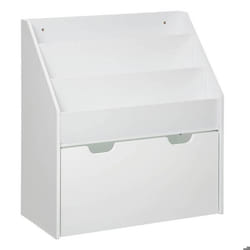 Bibliothèque enfant bac de rangement - Blanc - Atmosphera