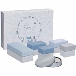 Les coffrets cadeaux sur le thème Lisk sont une très jolie idée cadeau pour un baptême, une naissance ou une fête prénatale.  ...