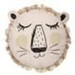 Coussin enfant Lion - coton - D44 cm - Multicolore - Atmosphera createur dinterieur