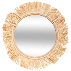 Miroir Lion Rafia