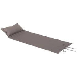 Hesperide - Coussin de transat enroulable Adiya taupe 180x60cm en polyester - Hespéride