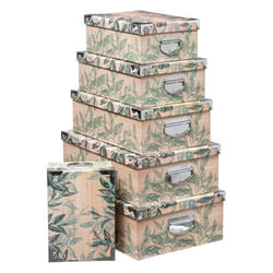 Lot de 6 Boîtes Green Harmony 48cm Multicolore