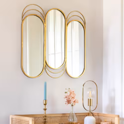 Miroir Métal Tryptique 72 x 69 Édition