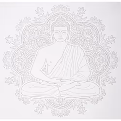 Sticker illusion 40 x 40 bouddha - Atmosphera createur d'interieur. Couleur : Bouddha. Matière principale : . Longueur : 40.0 ...