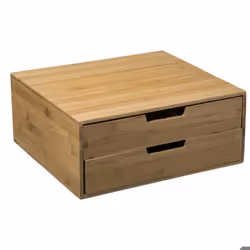 Porte Capsules 2 Tiroirs Bambou - Five