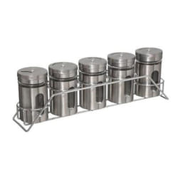 Pots à Épices - FIVE Simply Smart - Lot de 5 - Argent - 28cm - Pratique et Utile