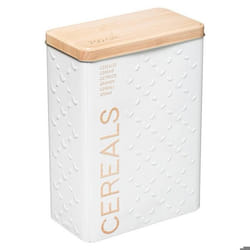 Boîte à Céréales Scandi 24cm Blanc