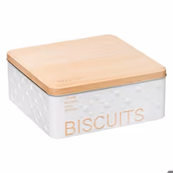 Boîte à Biscuits Scandi 19cm Blanc