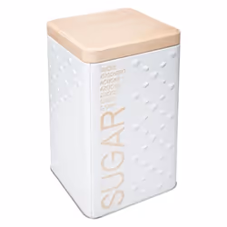 Boîte à Sucre en Poudre Scandi 18cm Blanc