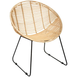 Fauteuil Laora métal rotin - Atmosphera créateur d'intérieur