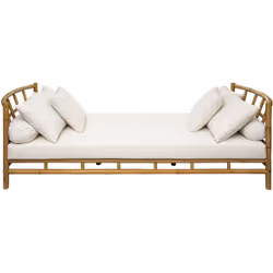 Description générale Optez pour ce lit-banquette au style colonial qui apportera du cachet à votre intérieur. Orné d'une tête ...