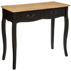 Console 2 Tiroirs Chrysa Noir Atmosphera
