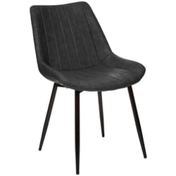 Chaise pu Olwen gris ardoise Atmosphera
