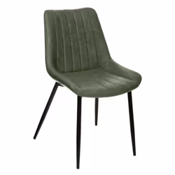Appréciez le confort de cette chaise Olwen effet cuir de la marque Atmosphera. Avec ses pieds en métal noir, vous apporterez  ...