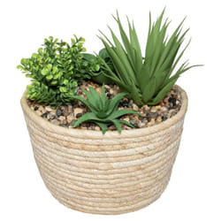 Composition florale artificielle H19 cm - Beige - Atmosphera createur dinterieur