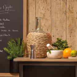 Bouteille Verre Tresse Nature CuH 31