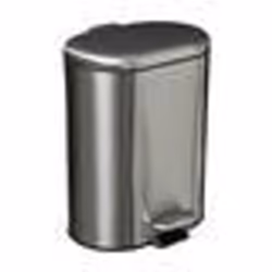 5five - poubelle soft close métal 6l siliflex inox
