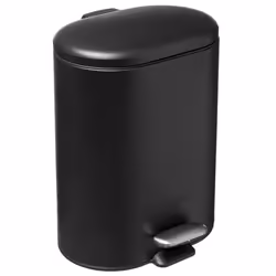 5five - poubelle soft close métal 6l siliflex noir