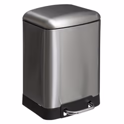 5five - poubelle à pédale métal 6l ariane inox