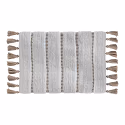 5five - tapis 50x75cm blanc taupe