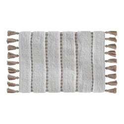 5five - tapis 50x75cm blanc taupe