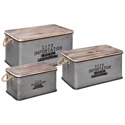 Set de 3 malles Local L45 54 60cm - Atmosphera créateur d'intérieur