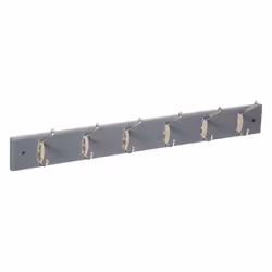 Patère en bois - 6 Têtes - Gris