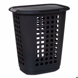 Panier à linge - FIVE - Hugger - 63L - Gris Foncé - Avec couvercle