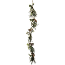 Guirlande de Noël en Bois Branches, Feuillage et Pommes de Pin l 100 cm - Feeric Christmas