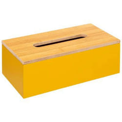 Boîte à Mouchoirs Déco Modern 25cm Moutarde