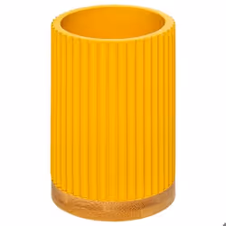 Gobelet Brosse à Dent Modern 11cm Moutarde