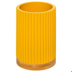 Gobelet Brosse à Dent Modern 11cm Moutarde