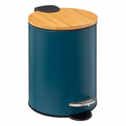 5five - poubelle soft close 3l modern color bleu pétrole