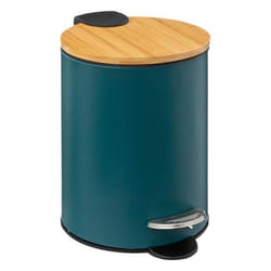 5five - poubelle soft close 3l modern color bleu pétrole
