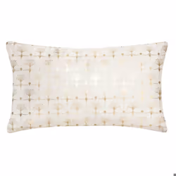 Coussin Déhoussable Velours Tropicor 30x50cm Ivoire