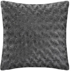 Atmosphera - Coussin fourrure bouclé gris ardoise 45x45cm créateur d'intérieur