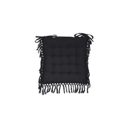 Atmosphera - Coussin de chaise à franges, 40 x 40 cm