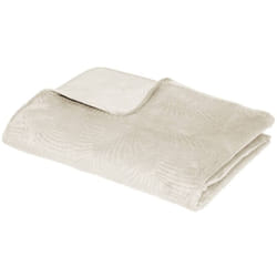 Dessus de Lit Velours Ivoire 240 x 260 cm Atmosphera
