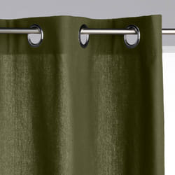 Rideau Panama vert kaki 140x260cm - Atmosphera créateur d'intérieur