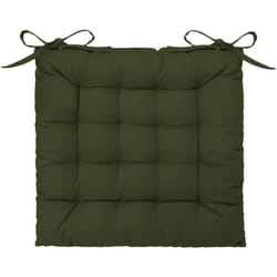 Galette de chaise vert kaki 38x38cm Atmosphera créateur d'intérieur
