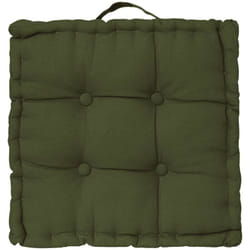 Coussin de sol vert kaki 40x40cm - Atmosphera créateur d'intérieur