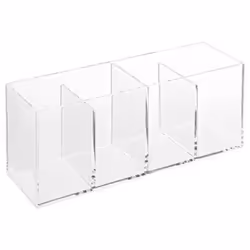 Organiseur 4 Compartiments Selena 22cm Transparent