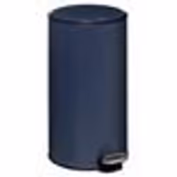 5five - poubelle métal 30l delta bleu pétrole