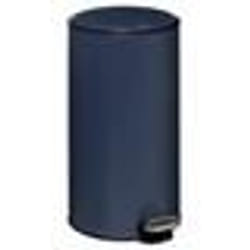 5five - poubelle métal 30l delta bleu pétrole