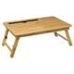 Plateau rectangulaire en bambou Smart - 54 x 34 cm - pieds réglables en hauteur et inclinable - rangement facile