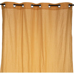 Atmosphera - Rideau Berlingot jaune moutarde 140x250cm créateur d'intérieur