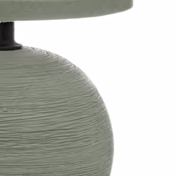 Lampe à Poser Céramique  Boule  25cm Vert Kaki